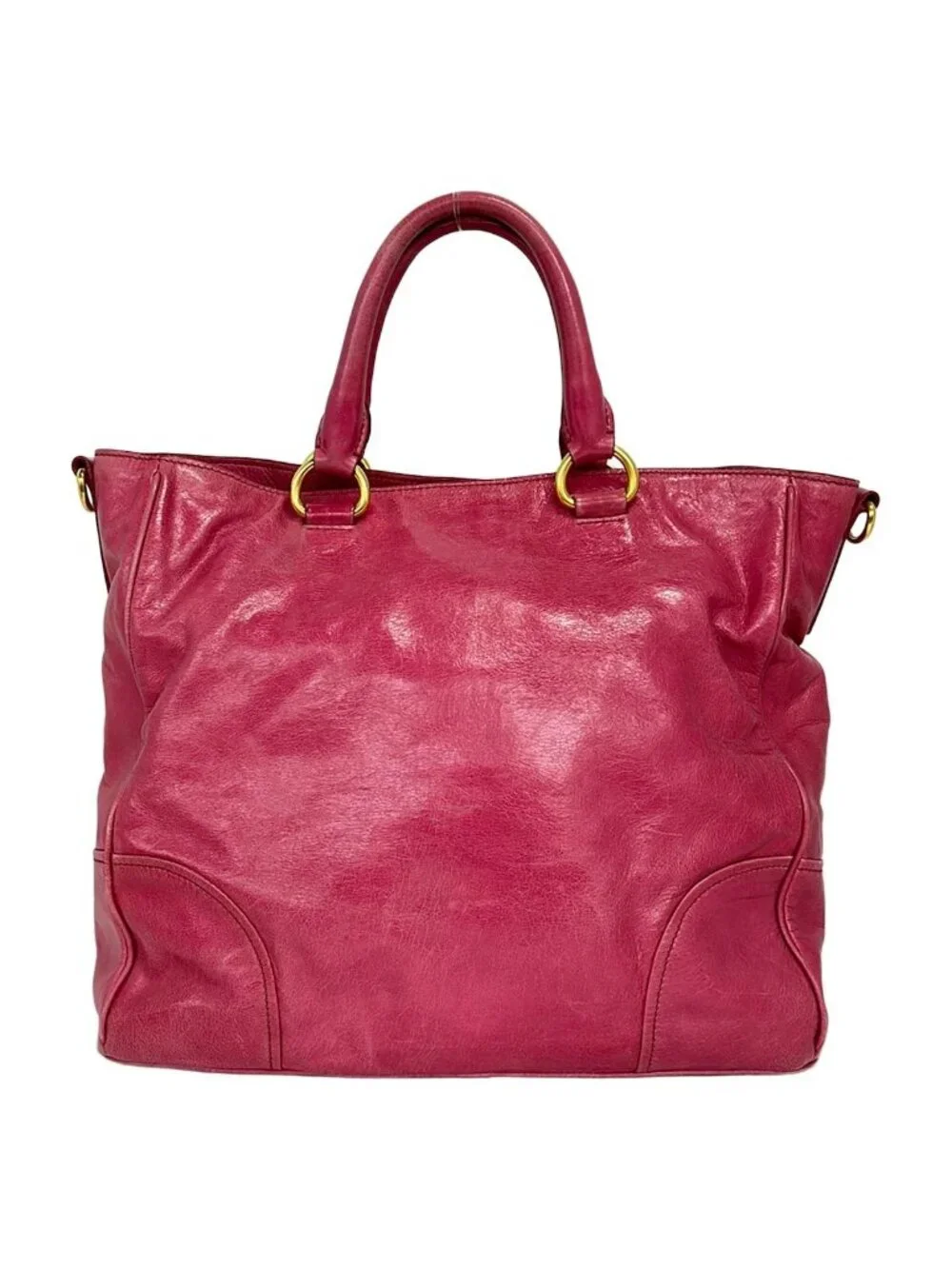 Prada Tote Pink Leather